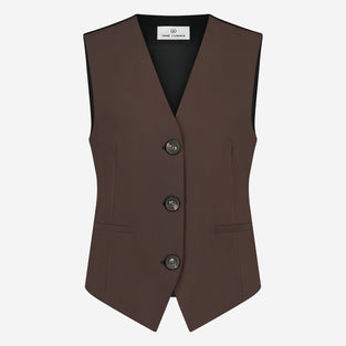 Erik Vest Technical Jersey | Dark Brown