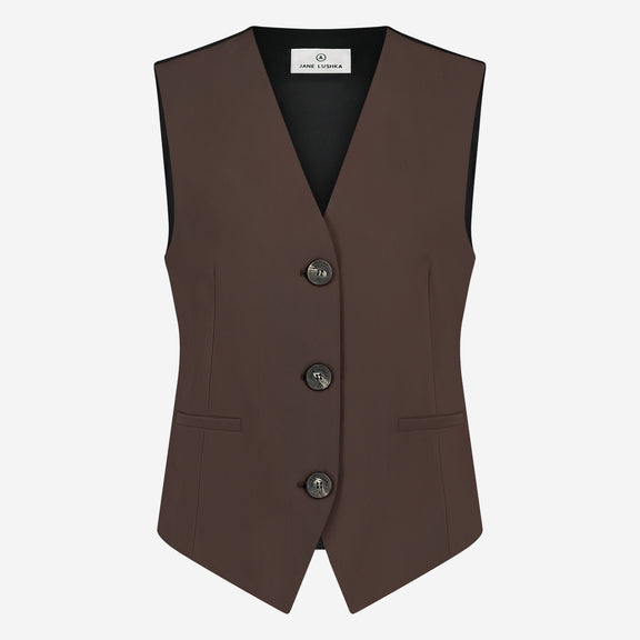 Erik Vest Technical Jersey | Dark Brown