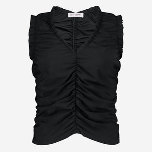 Romana top technical jersey | Black