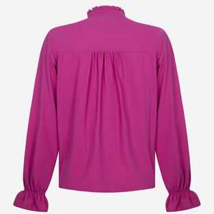 Roberta Blouse Technical Jersey | Fuxia