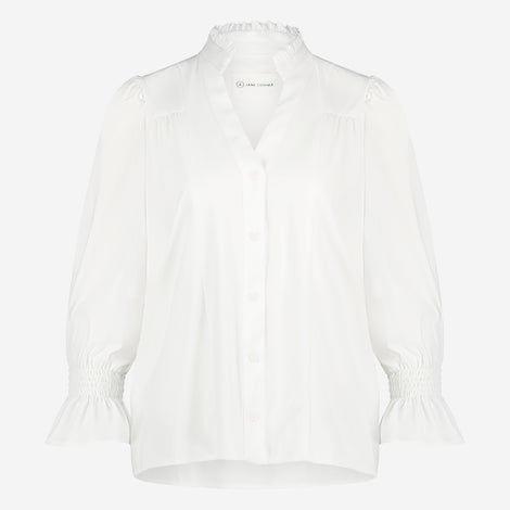 Olivia Blouse Technical Jersey | White