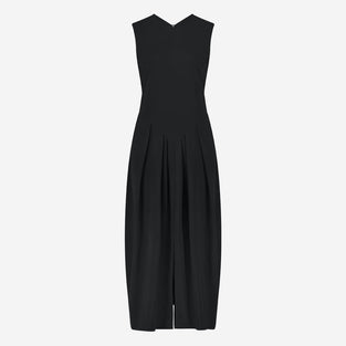 Jacklin strech technical jersey dress | Black