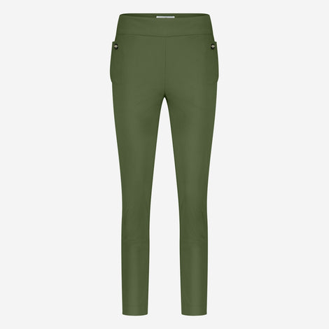 Lenny structure technical jersey pants | Oliva green