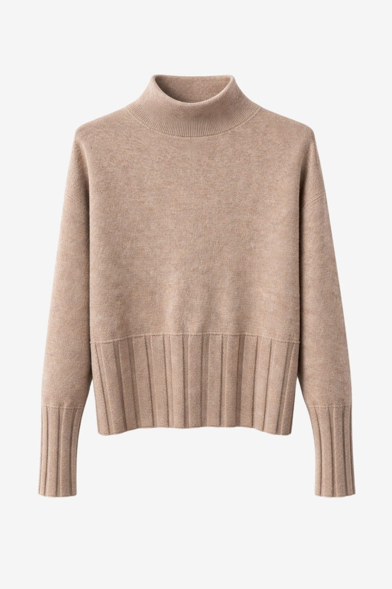Viscose seamless dyed pullover NB2275 | Camel