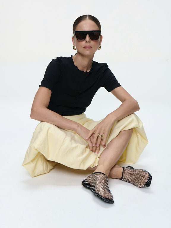 Joyce viscose top | Black
