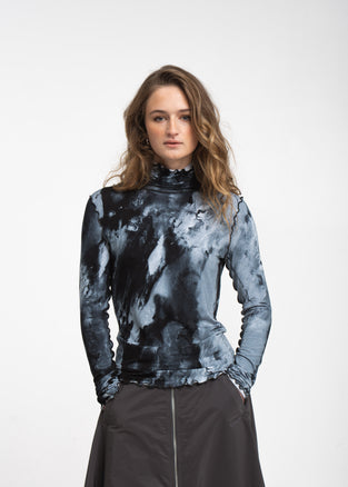 Janice allover print top | Allover