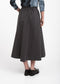 Bardolino taffeta zipper skirt | Grigio