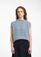 Abigail alpaca vest EX H24179 | Light Blue