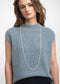 Abigail alpaca vest EX H24179 | Light Blue