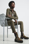 Blouse Betty easy wear Technical Jersey | Army