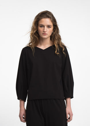 Aria top technical jersey | Black