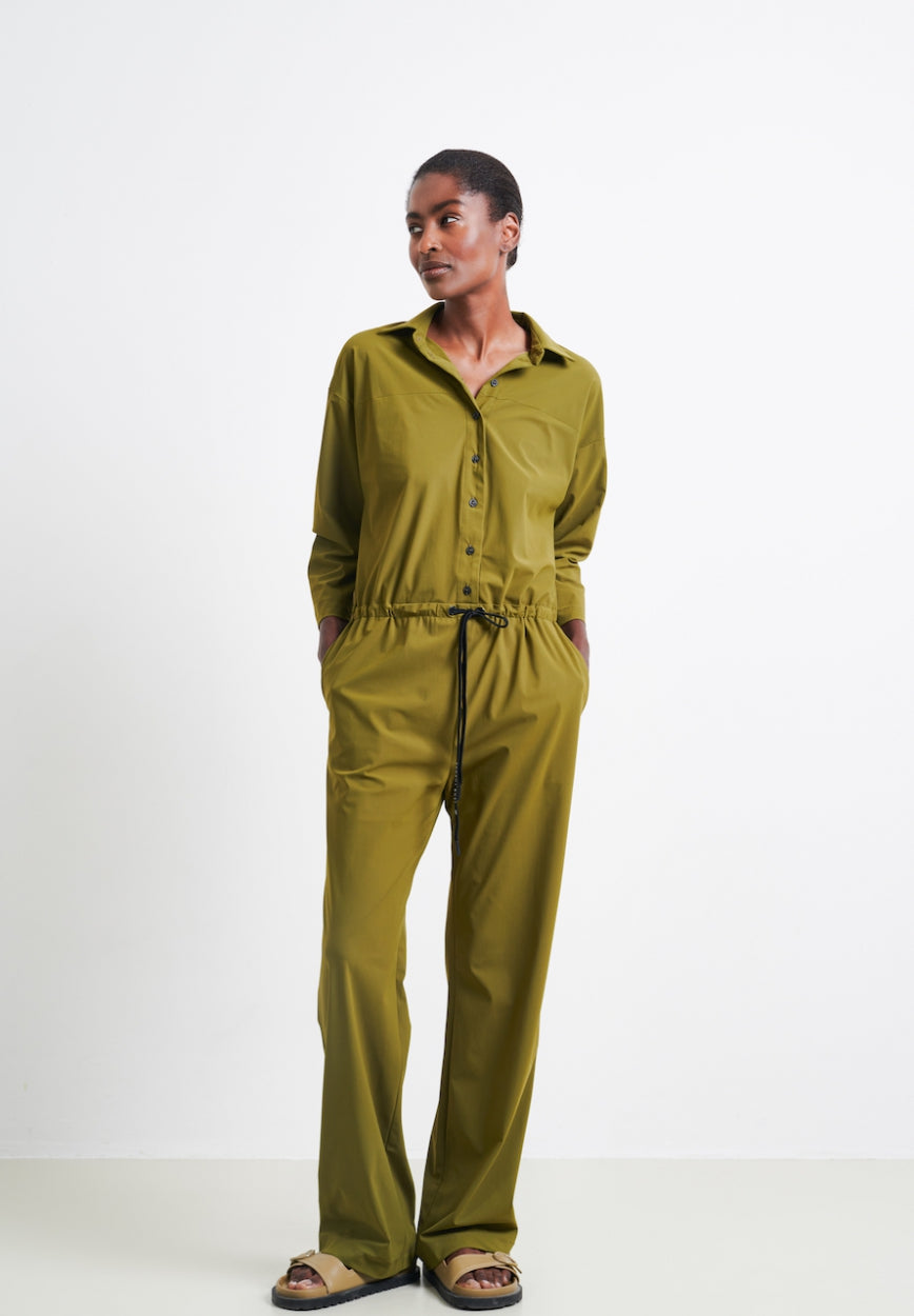 Mico Jumpsuit Technical Jersey | Oliva green