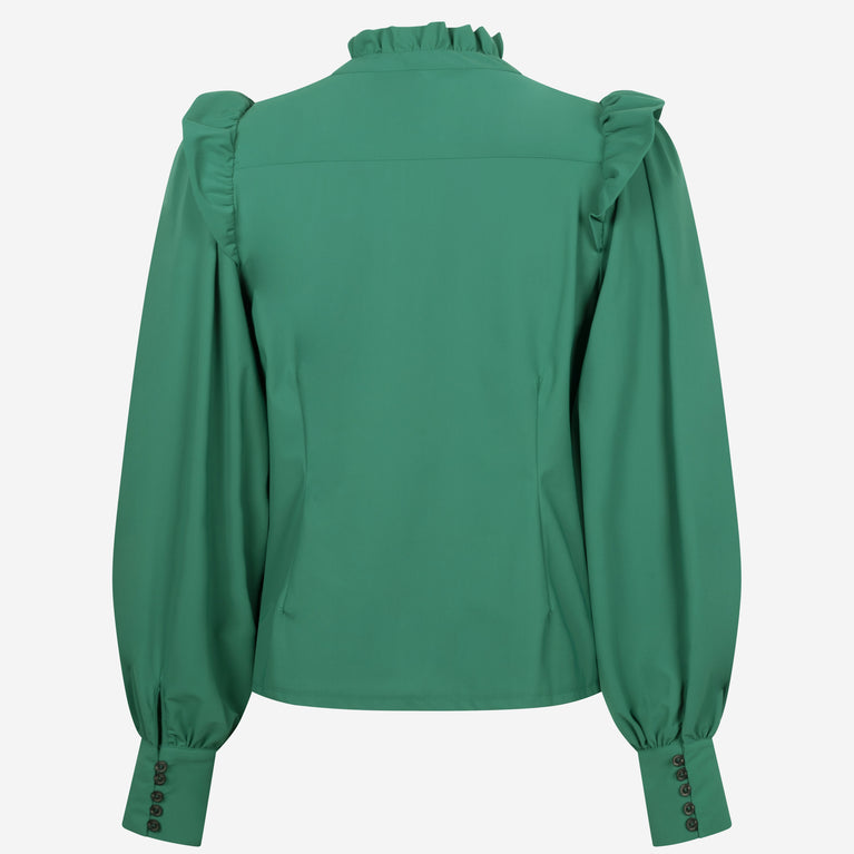 Kim Blouse Technical Jersey | Green